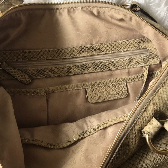 Michael Kors Python Shoulder Bag Tote - Picture 7 of 8